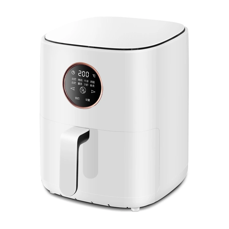 6L minimalistisk hvid digital luftfrity